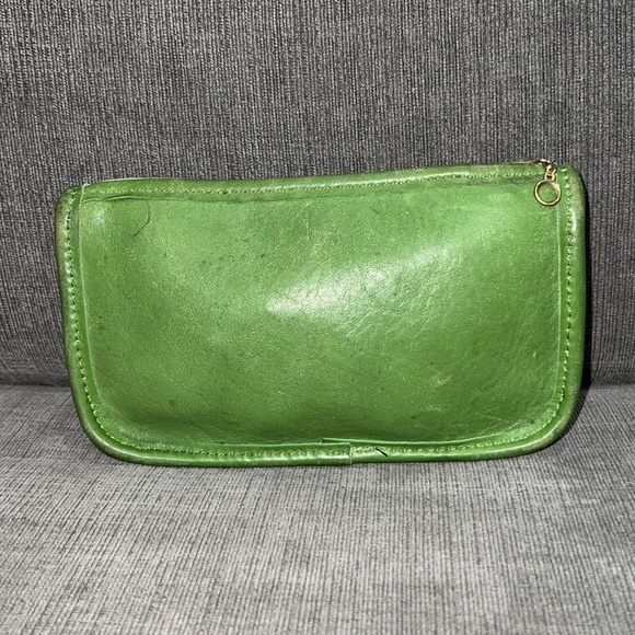Coach Green Pouch Bag Vintage - Picture 2 of 12